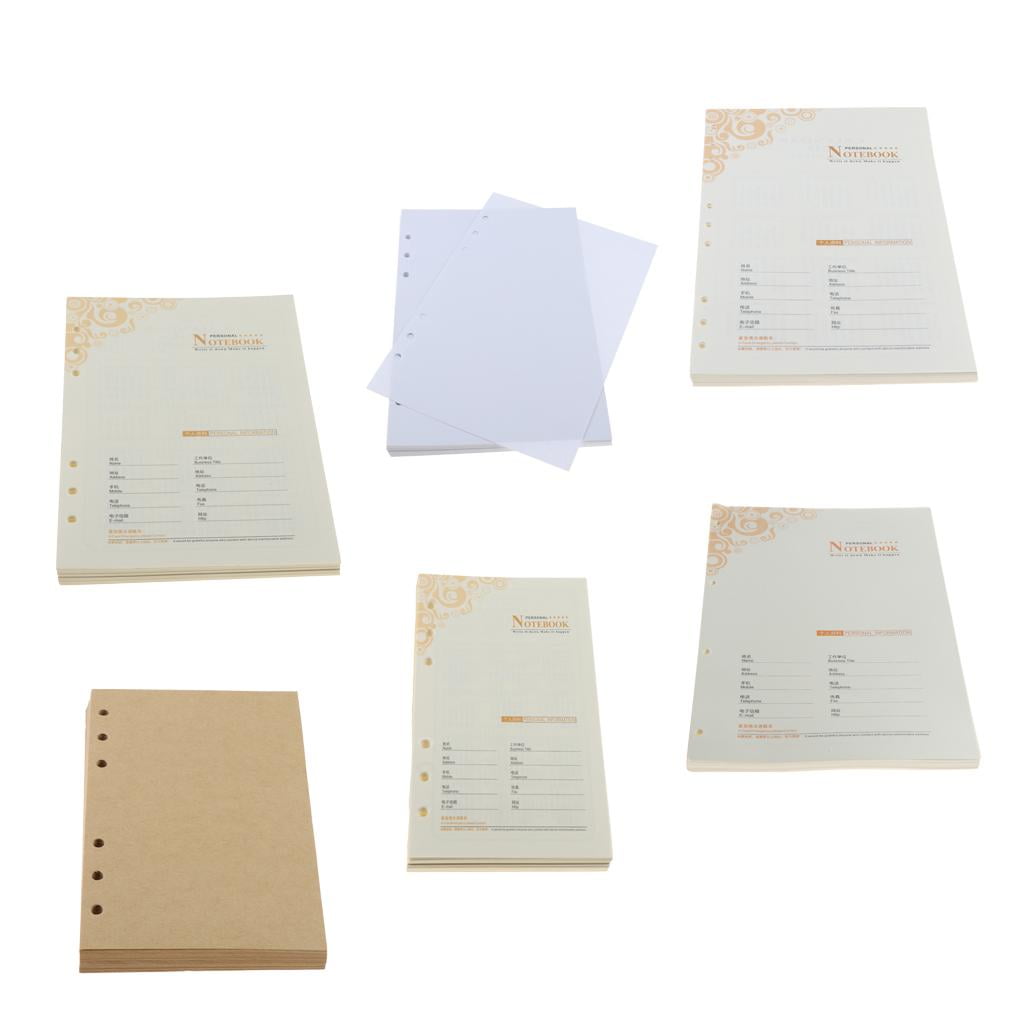 Tongina 2X Loose leaf Binder Paper A5 8.19×5.59inch,Waterproof Ink