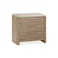thumbnail image 3 of Modus Furniture Furano Three Drawer Ash Wood Nightstand in Ginger, 3 of 3