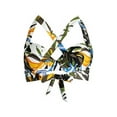 thumbnail image 2 of Calvin Klein OLIVE MULTI TROPIC RAINFOREST Printed Bikini Swim Top, US Large, 2 of 4