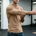 thumbnail image 4 of FAIWAD Men's Long Sleeve Shirts Casual Classic Button Up Pullover Lightweight Stretch Basic Tops, 4 of 7
