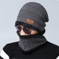 thumbnail image 2 of GRNSHTS Warm Winter Beanie Hat & Scarf Set Stylish Knit Skull Cap for Men Women (Grey), 2 of 6
