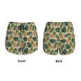 thumbnail image 4 of Disketp Pineapples Palm Leaves Print Women's Shorts Workout Shorts for Athletic Gym Running Shorts with Phone Pockets Small, 4 of 8