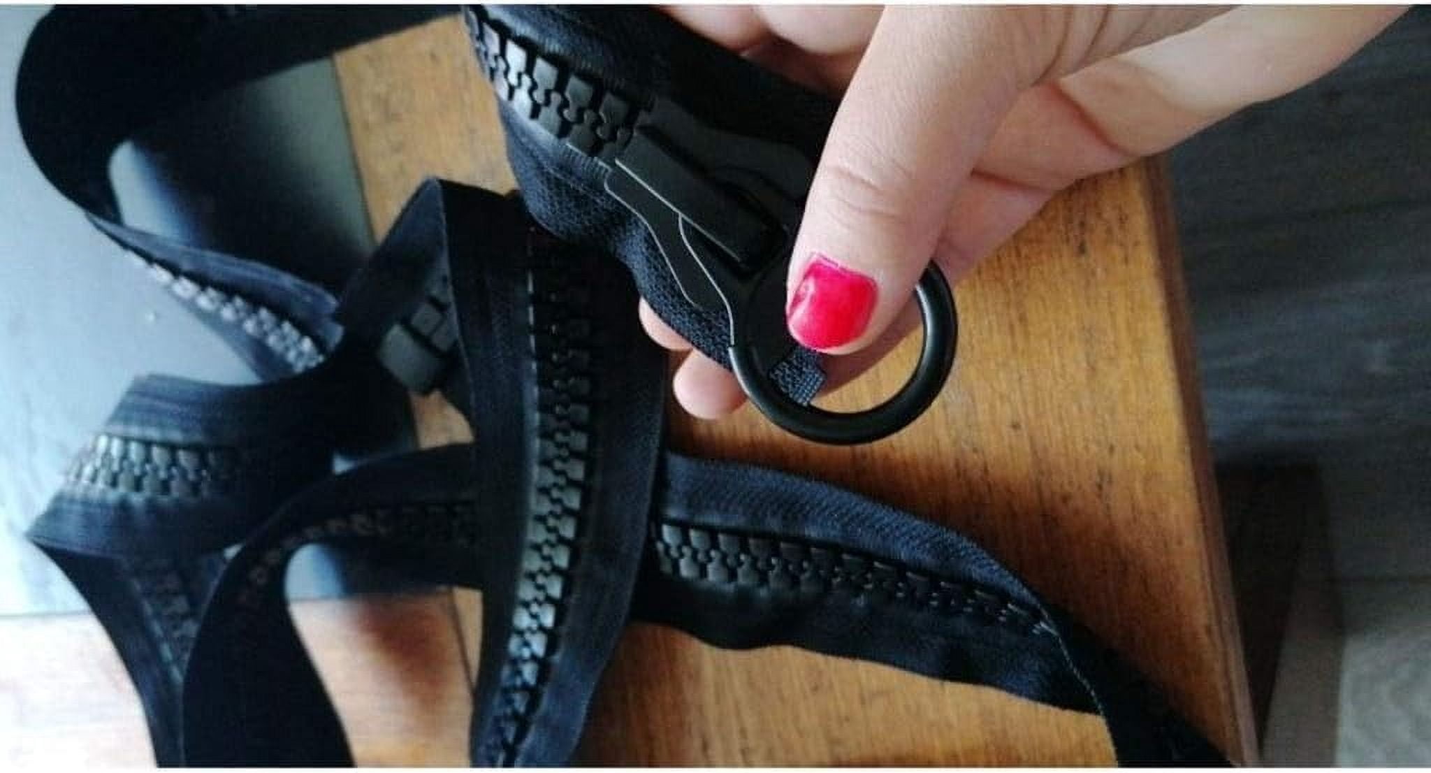 GYTY Zippers for Sewing, 1pcs 20# 60-800cm Oversize Resin Zipper with Sliders, Black Zipper for Tent DIY Sewing Down Coat Bag Clothing Tent Accessories (Size : 800cm) (Size : 200cm) (Color : 95cm)