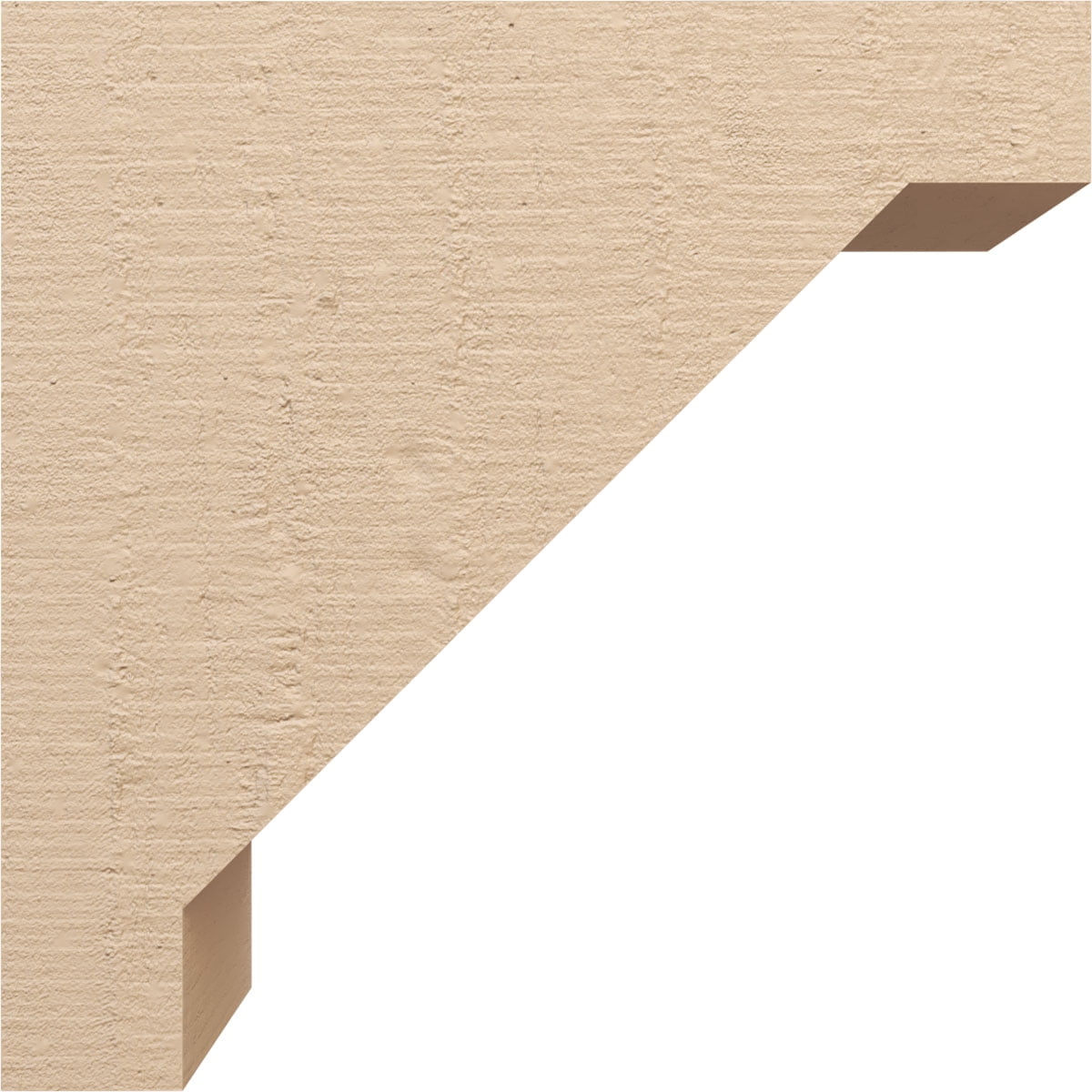 11"W x 22"D x 22"H Classic Burlington Rough Cedar Woodgrain TimberThane Corbel, Primed Tan