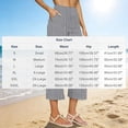 thumbnail image 3 of Favoffer Women Solid Cotton Linen Long Pants Button Front Waist Relaxed Fit Casual Trousers Breathable Bottoms with Side Pockets for Daily, 3 of 4