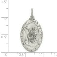 thumbnail image 2 of Beautiful Sterling Silver St.Christopher Football Medal, 2 of 2