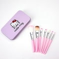 thumbnail image 1 of Rose-7 Pcs Kids Makeup Brush Set - For Foundation, Eyebrow, Eyeliner, Concealer, 1 of 5