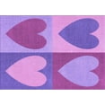 thumbnail image 1 of Ahgly Company Machine Washable Indoor Rectangle Transitional Bright Lilac Purple Area Rugs, 8' x 12', 1 of 7