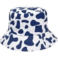 thumbnail image 5 of CoCopeaunts Cow Bucket Hat for Women Packable Double-Sided Wear Summer Cotton Men Fisherman Hat Beach Outdoor Sunshade Caps, 5 of 8