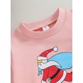 thumbnail image 6 of Wassery Baby Girls Christmas Sweatshirts Santa Claus Print Long Sleeve Pullover 6M 12M 18M 24M 3T Toddler Spring Autumn Loose Fit Tops Infant Christmas Clothes, 6 of 9