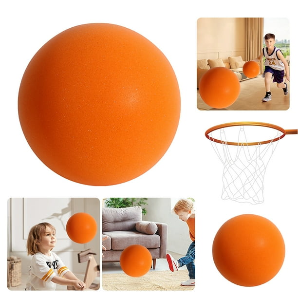 Pelota Silenciosa Que Rebota para Pelota Silenciosa Baloncesto Juguete Deportivo para (naranja 18cm)