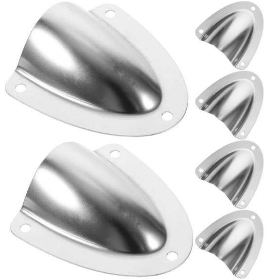 6 PCS Boat Vent Cover Stainless Steel Clamshell Vent for Boat Use 25-35MM Diameter Hole Install