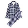 thumbnail image 1 of LSLJS Ensembles de Pyjama pour Hommes Décontractés Vêtements d'Intérieur Hauts à Manches Longues Pantalons Col Rabattu Pyjamas de Nuit Ensembles de Détente, Vêtements de Nuit pour Hommes Cadeaux pour Hommes, 1 of 4