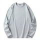 thumbnail image 1 of pstuiky camisetas de manga larga para hombre, Camisa informal de manga larga con cuello redondo y color liso para hombre. Blusas de manga larga con cuello redondo. camisetas de hombre xxl, 1 of 7
