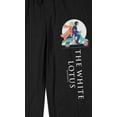 thumbnail image 2 of White Lotus Couple Riding Scooter Vector Art Men's Black Sleep Pajama Pants-3XL, 2 of 5