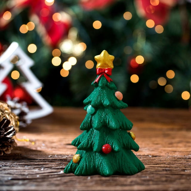 Estatua de de Navidad, adorno de resina para de Navidad, manualidades decorativas de escritorio, decoraciones para es de Navidad en , de Navidad árbol de Navidad
