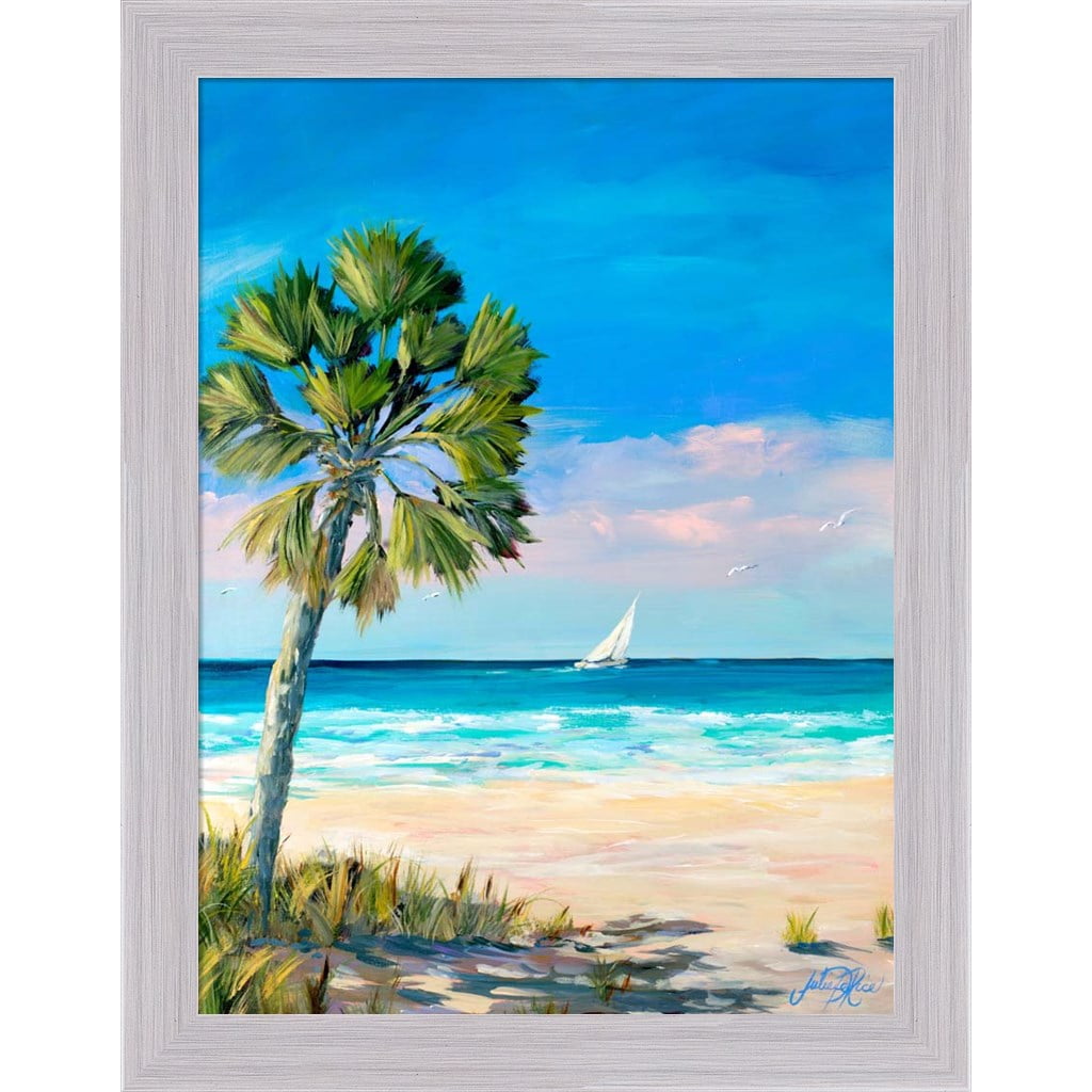 Great Art Now Palm Coast by Julie DeRice, Framed Wall Art, 17.75W x 22 ...