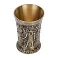 thumbnail image 1 of Vaso de whisky vintage de metal con relieve a mano, mini vaso, adorno decorativo (cobre), 1 of 14