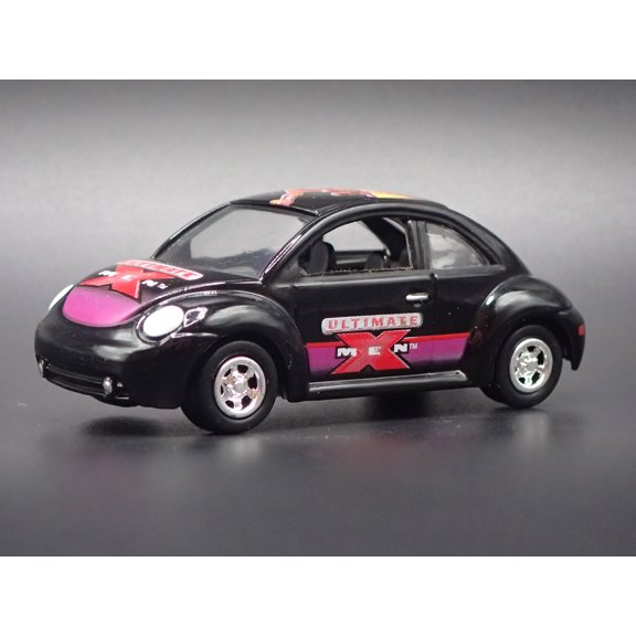 Open Box 1998-2011 VW VOLKSWAGEN NEW BEETLE BUG XMEN BLACK 1:64 SCALE DIECAST MODEL CAR