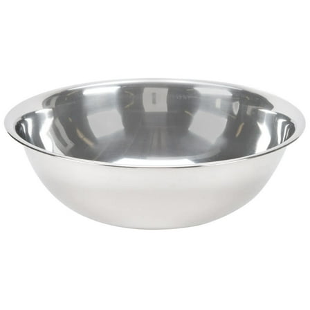 Vollrath Round Economy Mixing Bowl Silver, 8 qt., 13-1/2" Diameter x 5" Depth, Stainless Steel | 1/Each