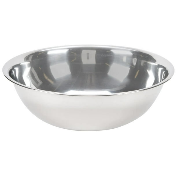 Vollrath Round Economy Mixing Bowl Silver, 8 qt., 131/2" Diameter x 5