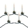 thumbnail image 2 of Northlight LED Clip On Flickering Candle Christmas Lights - 7' Green Wire - 10ct, 2 of 3