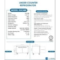 thumbnail image 6 of Dukers - DUC48R 2-Door Undercounter Refrigerator in Stainless Steel, 6 of 6