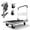 White, 660Lbs. Capacity, variant on HarmonyStrings Heavy Duty Foldable Push Cart  | Upgraded Collapsible Hand Truck Folding Platform with Swivel Wheels | Flat Bed Moving Wagon | Space Saving Push Handle-Yellow, 330 Lbs. Capacity
