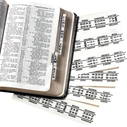  Mr. Pen- Bible Tabs, 3 Different Design, 222 Tabs