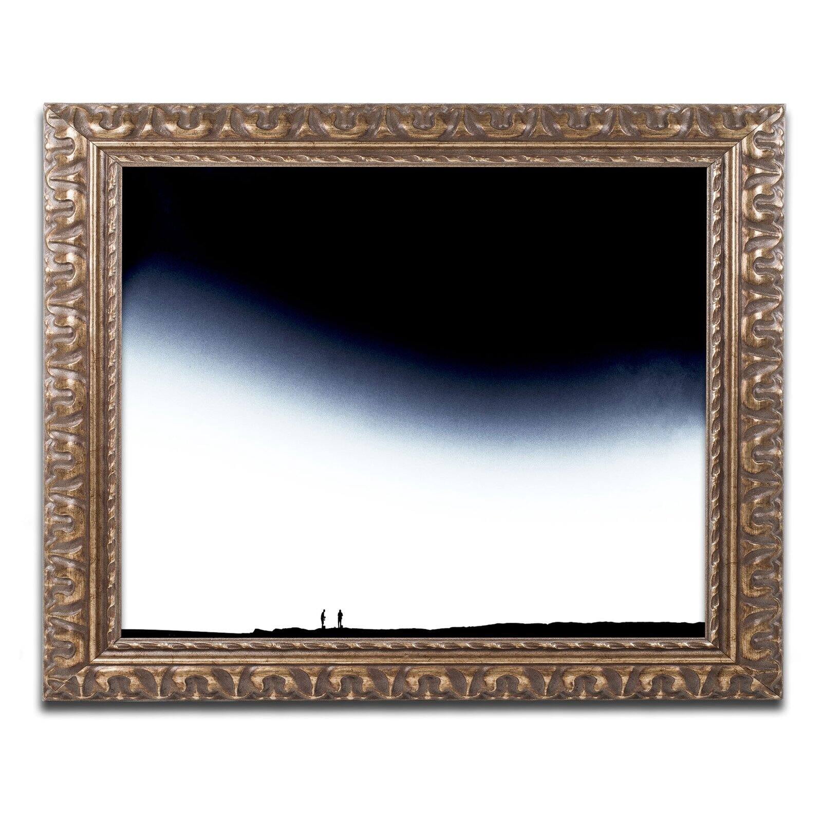 Trademark Fine Art "The Story of Us" Canvas Art by Beata Czyzowska Young, Black Matte, Black Frame