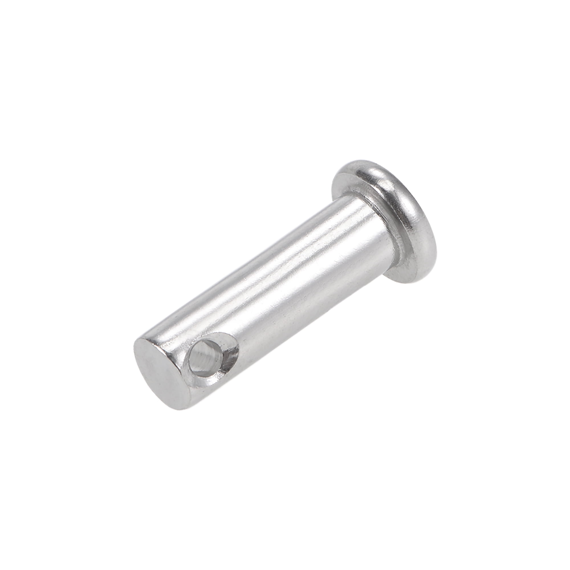 Single Hole Clevis Pins 8mmx25mm Flat Head 304 Stainless Steel Link