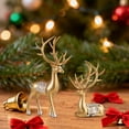 thumbnail image 4 of 2Pcs Reindeer Ornament Statues,Reindeer Christmas Resin Sculpture,Venados De Navidad Para Decoración with Standing and Sitting Posture for Women Mom Gift Home Office TV Stand Shelf Wine Cabinet Room, 4 of 4