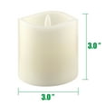 thumbnail image 5 of Stonebriar Flameless 3x3 Ivory LED Pillar Candles with Timer and Remote, 6 Pack, 5 of 6