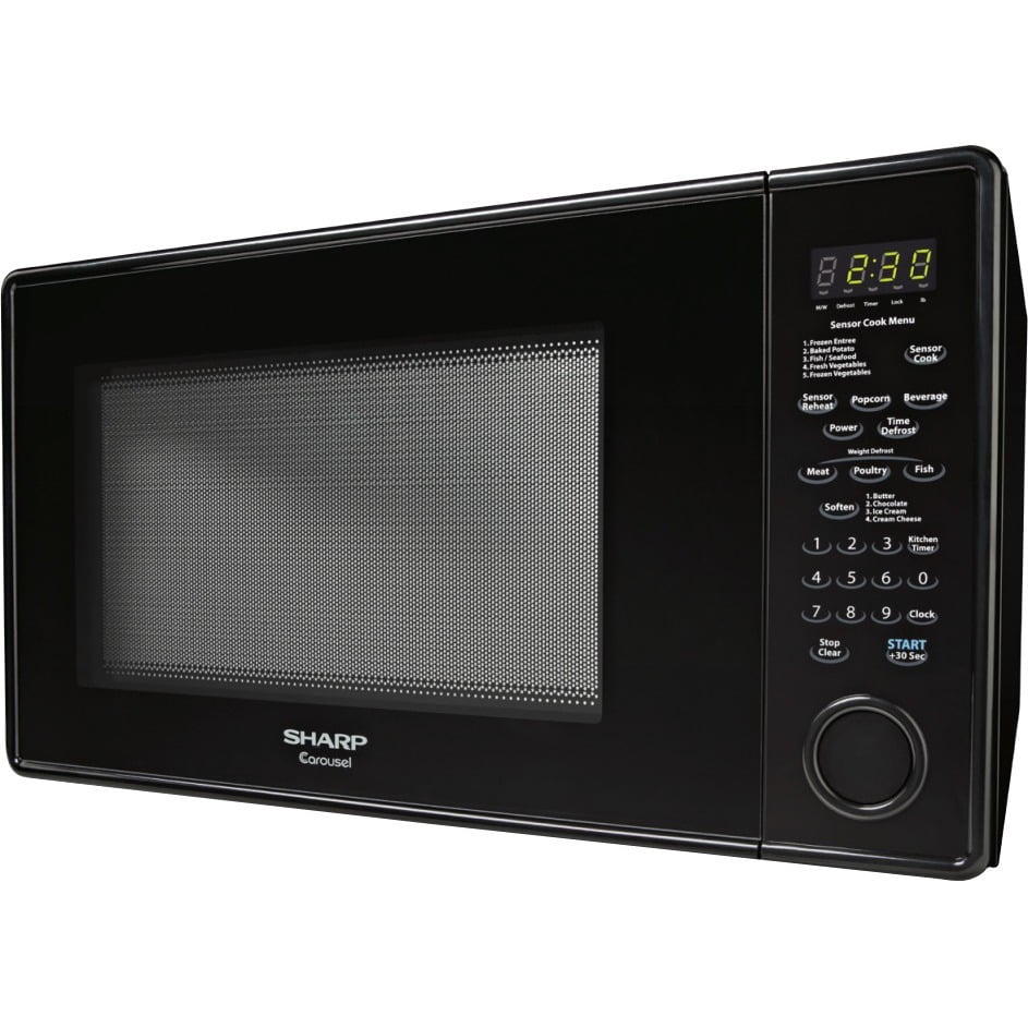 Sharp R559YK Carousel Countertop Microwave Oven 1.8 cu. ft. 1100W Black