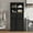 Black, variant on Space-Saving Tall Storage Cabinet for Dining Room – 2 Doors & 2 Drawers – Adjustable Shelves – Freestanding Modern Cupboard for Kitchen, Bathroom, Pantry – White