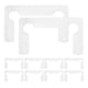 thumbnail image 1 of ColoMX 20 piezas almohadillas de junta de goma transparente para bisagra de puerta de ducha reemplazo de bisagra de goma suave para puerta de vidrio bisagras de ducha de baño, 1 of 8