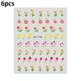 thumbnail image 2 of Flowers Nail Art Stickers Decals,Nail Spring Tulip Blossoms Flower Leaves 3D Self-Adhesive Design Manicure Tips, 2 of 6
