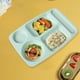 thumbnail image 5 of Plato llano dividido de cinco compartimentos | Bandeja para comidas infantiles, ideal para el almuerzo escolar y el hogar | Material de fibra vegetal | Apto para lavavajillas y microondas, 5 of 6