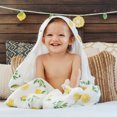 thumbnail image 6 of Kloud Bambu Baby Hooded Towel, Double Layers, Buttery Soft Ultra Absorbent Large Fits up to Toddler 3, Lemon Print, 6 of 6