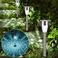 thumbnail image 5 of 10 Pack Solar Lights Outdoor, Waterproof LED Stainless Steel Pathway Lights for Garden, Patio, Yard, Driveway, and Landscape Decor, Colorful Light, 5 of 7