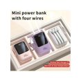 thumbnail image 2 of Small Portable Charger Power Bank PD20w Fast Charging Comes With Flashlight, Battery Pack 10000mAh, Fast Charging Portable Phone Charger For IPhone/Android(Purple), 2 of 8