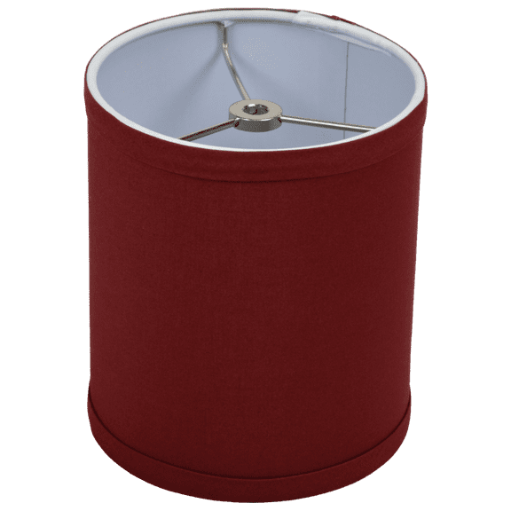 Fenchel Shades | 6" Top Diameter x 6" Bottom Diameter x 7 Height, (Washer/Spider Attachment) Drum Lamp Shade - (Linen Brick)