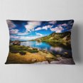 thumbnail image 2 of Designart Long View of Seven Rila Lakes - Landscape Printed Throw Pillow - 12x20, 2 of 5
