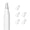 Clear, variant on 5Pcs Lightweight Wear Resistant Silicone Fiber Nib Cover for Pencil 1/2/3