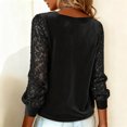 thumbnail image 5 of Laqbezok Women Elegant Cowl Neck Sequin Velvet Long Sleeve Blouse, Shimmering Party Sparkly Pullover Fashion Outfit, 5 of 5