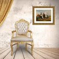 thumbnail image 3 of Alfred De Dreux 24x20 Gold Ornate Framed and Double Matted Museum Art Print Titled - Two Amazons on the Horse, 3 of 4