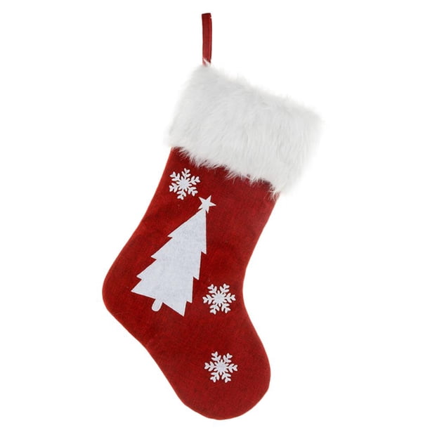 Beleuchtete Weihnachtsstrümpfe, Kamin-Hängestrümpfe, Heimdekoration (Baum) Sywqhk Libre de BPA
