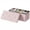 Pink, variant on EDX Multi-functional 30 inch Folding Storage Ottoman Bench, End of Bed Foot Rest Stool with Padded Seat, Bedroom Bench for Living Room, Holds up to 660 Lbs, Grey