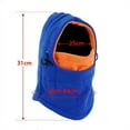 thumbnail image 3 of Winter Thermal Fleece Balaclava Hat Children Cap Full Face Ski Mask Hood Cap BLUE, 3 of 8