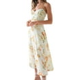 thumbnail image 3 of LilyLLL Womens Boho Floral Sundress Sleeveless Strappy A-line Midi Maxi Dress, 3 of 5